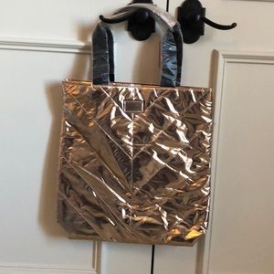 NWT VS gold tote bag